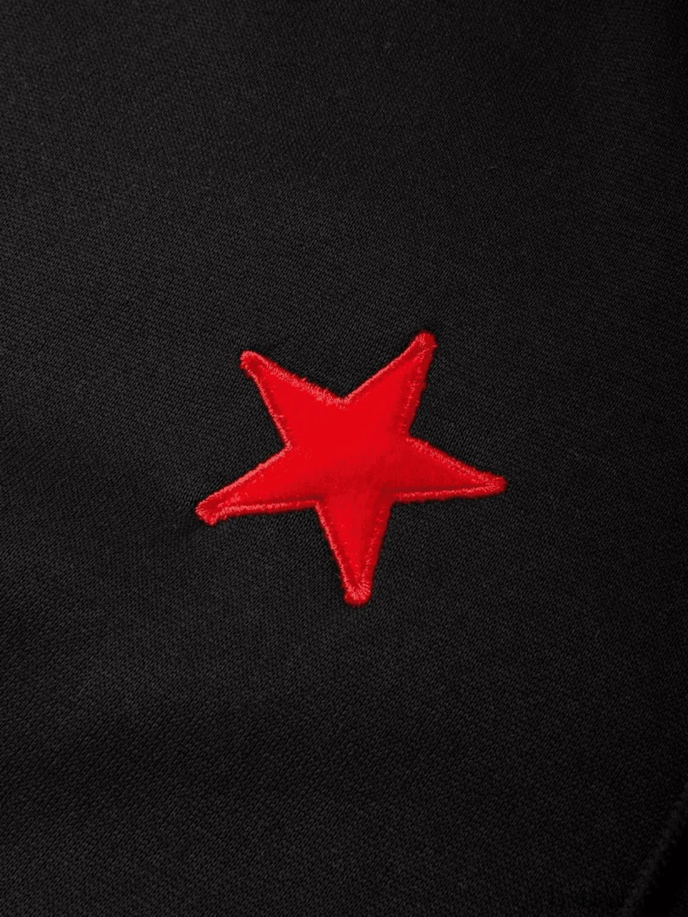 Men’s Patch Star Zip Up Hoodie Sweatshirts & Hoodies L