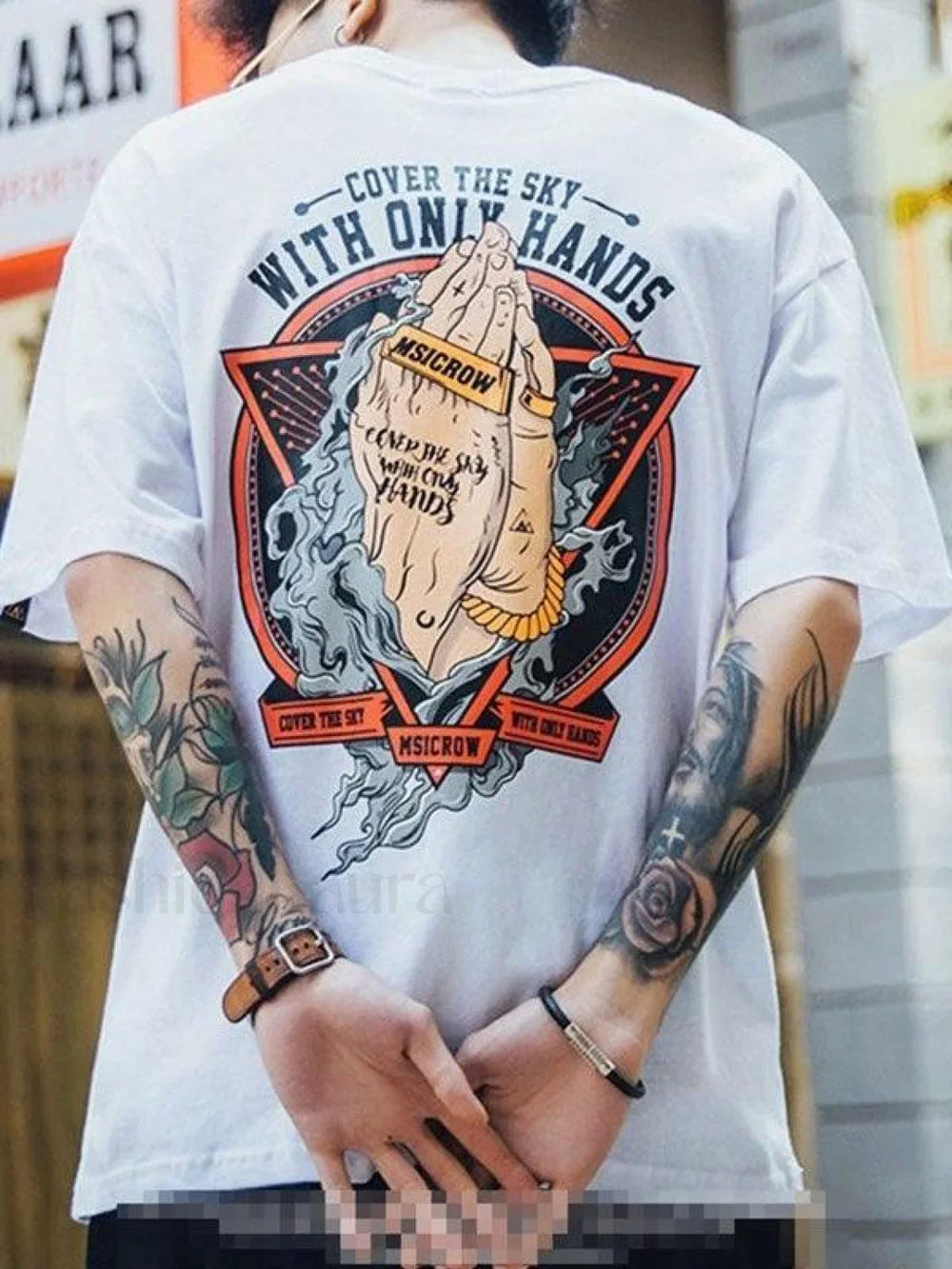 Men’s Sky Cover Graphic Tee White / M Tops&Tees