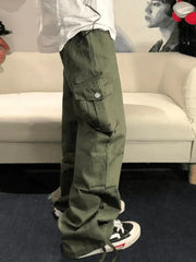 Men’s Vintage Straight Leg Cargo Pants Green / M Pants