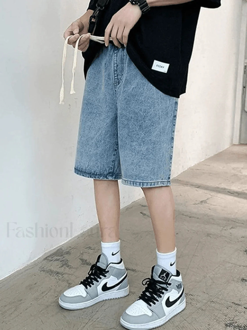 Men’s Washed Skate Denim Shorts Shorts