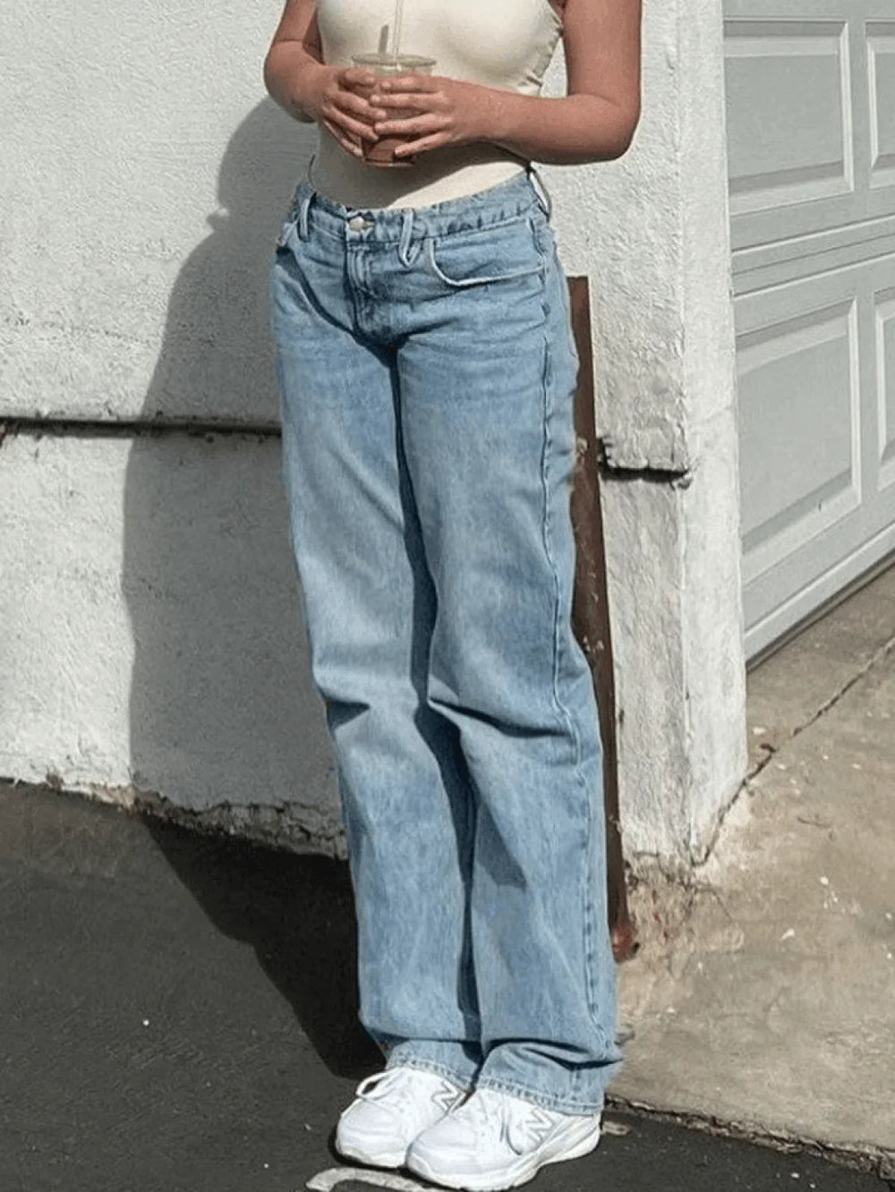 Mid Wash Classic Boyfriend Jeans Jeans