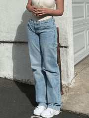 Mid Wash Classic Boyfriend Jeans Jeans