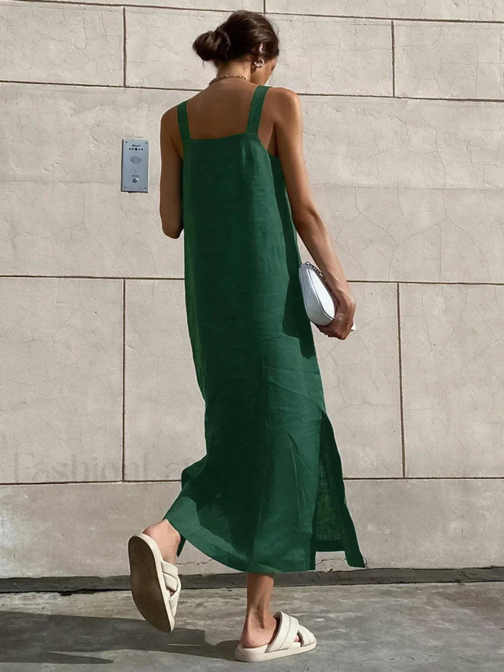 Minimalism Cotton Cami Long Dress Dresses
