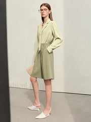 Minimalism Office Lady Shirring Wide Leg Casual Short