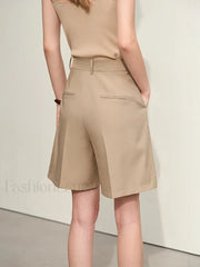 Minimalism Professional Style Solid Straight Casual Short