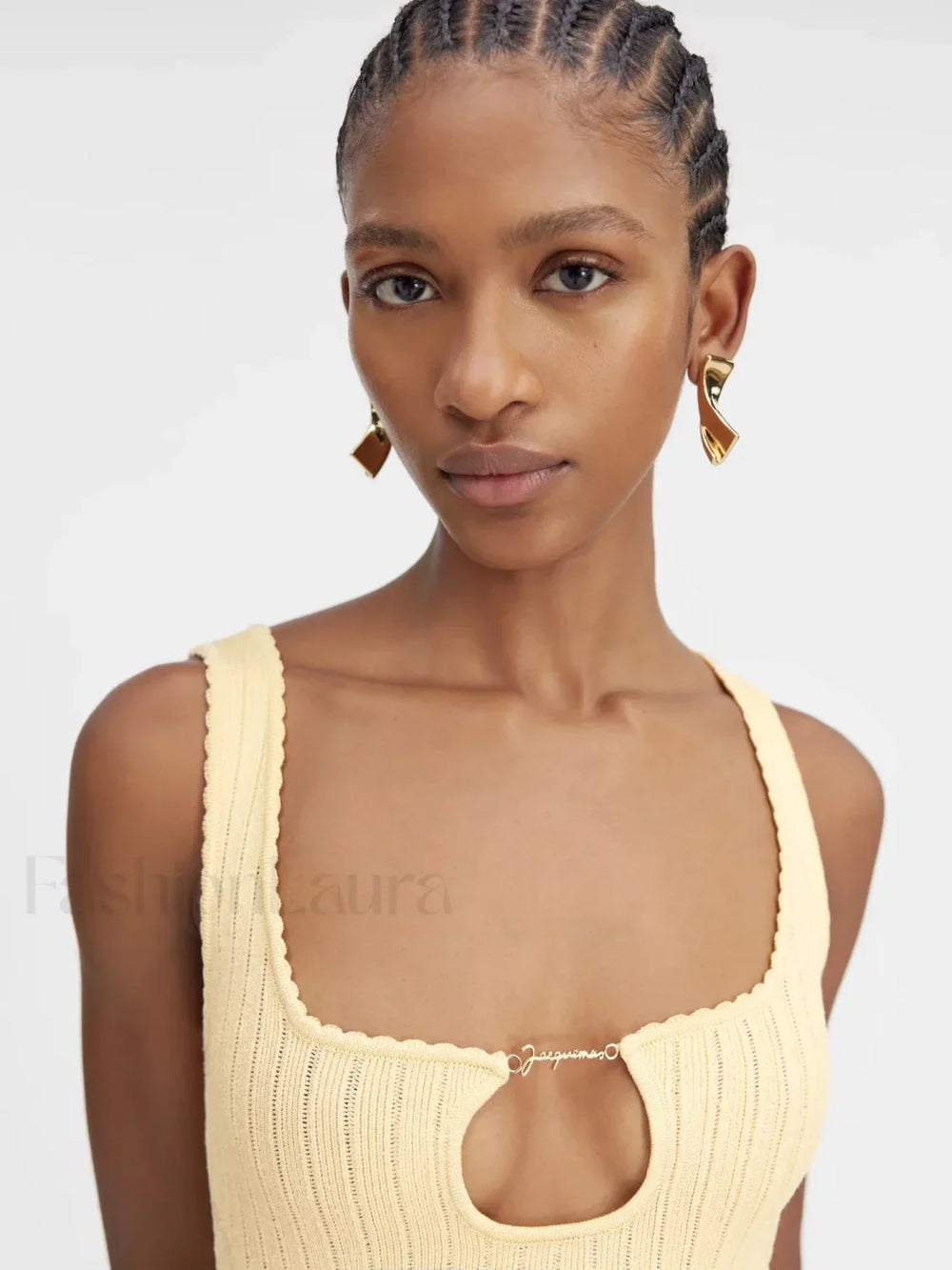 Minimalist Knit Party Mini Dress YELLOW / One Size / CHINA