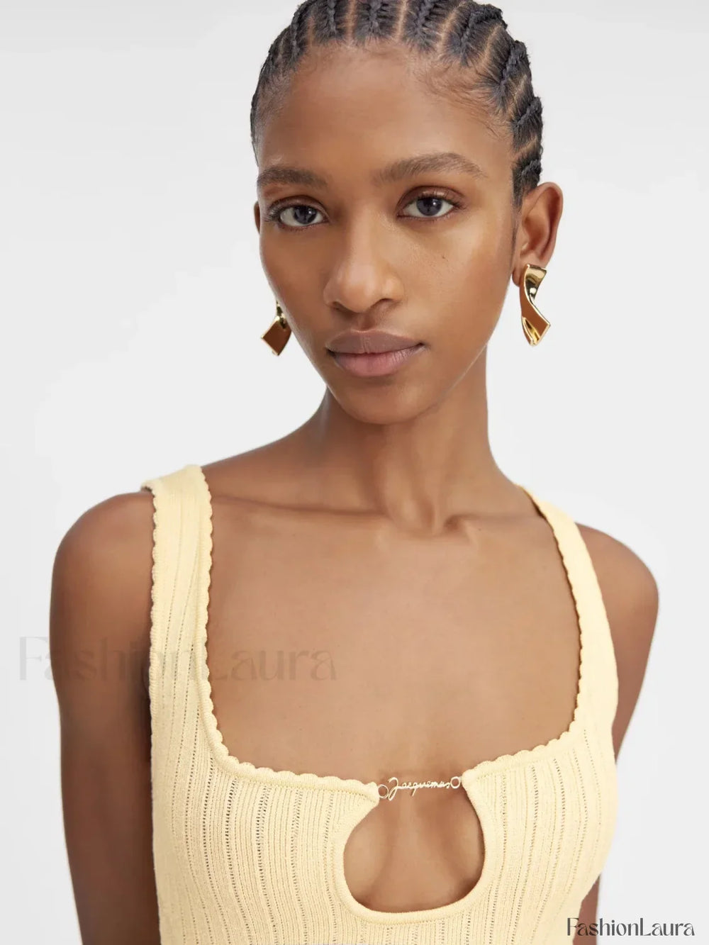 Minimalist Knit Party Mini Dress YELLOW / One Size / CHINA