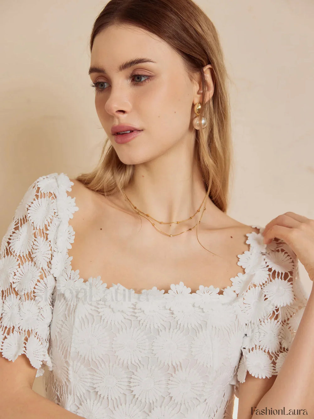 Multi Floral Graceful Midi Dress Dresses