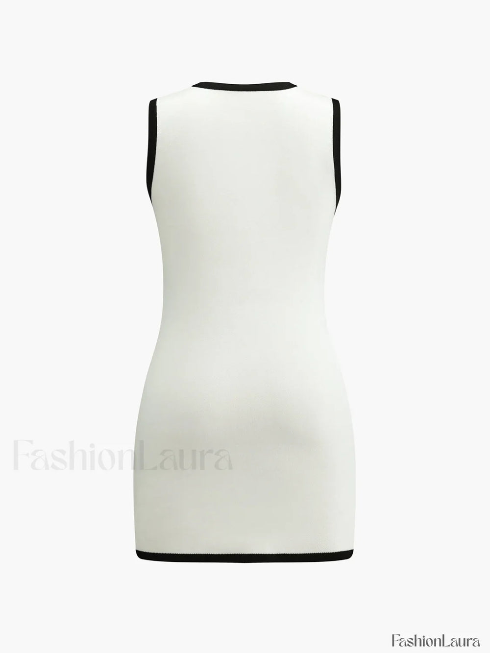 Multi Pocket Button Sleeveless Short Sweater Dress Sweater Dresses