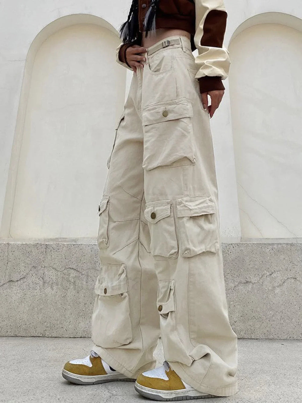 Multi Pockets Vintage Baggy Cargo Jeans Cargo Jeans