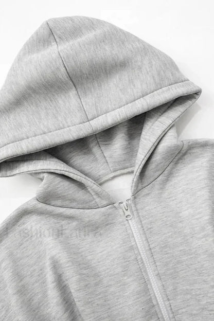 New Streetwear Fleece Zipper Hoodie