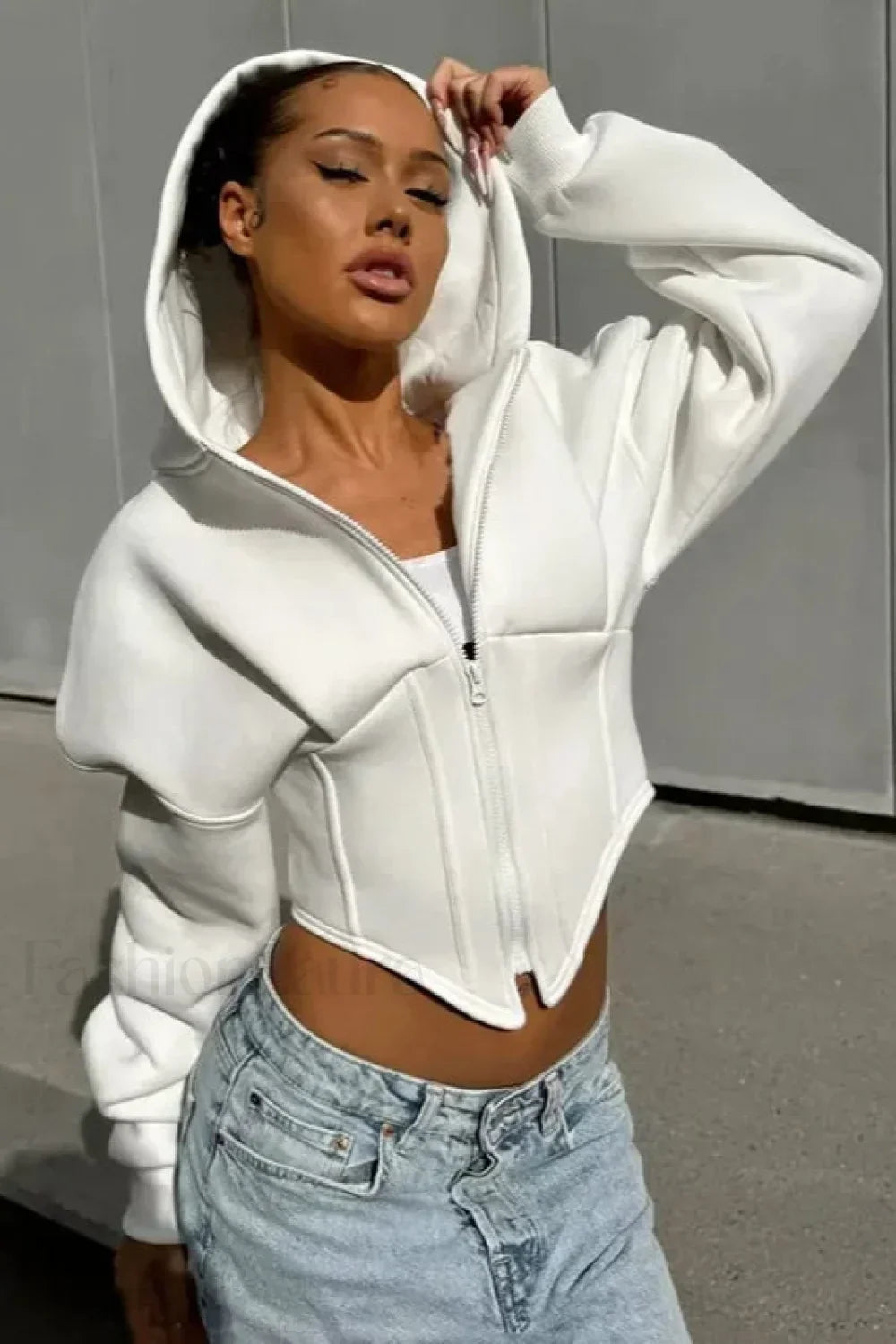 New Streetwear Fleece Zipper Hoodie