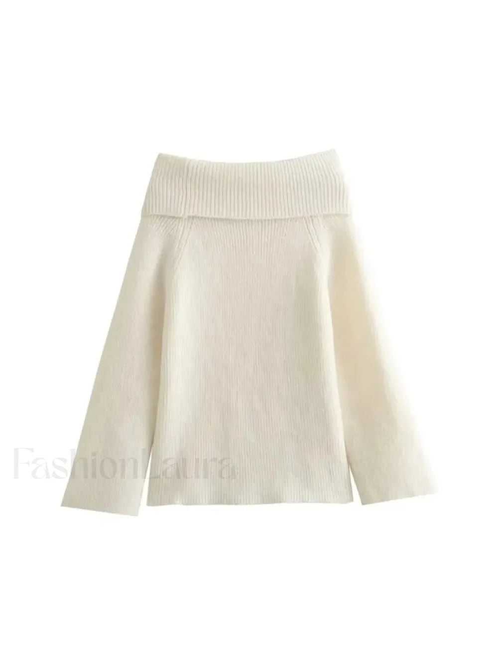 Off Shoulder Christmas Sweater for Women white / S Sweaters L