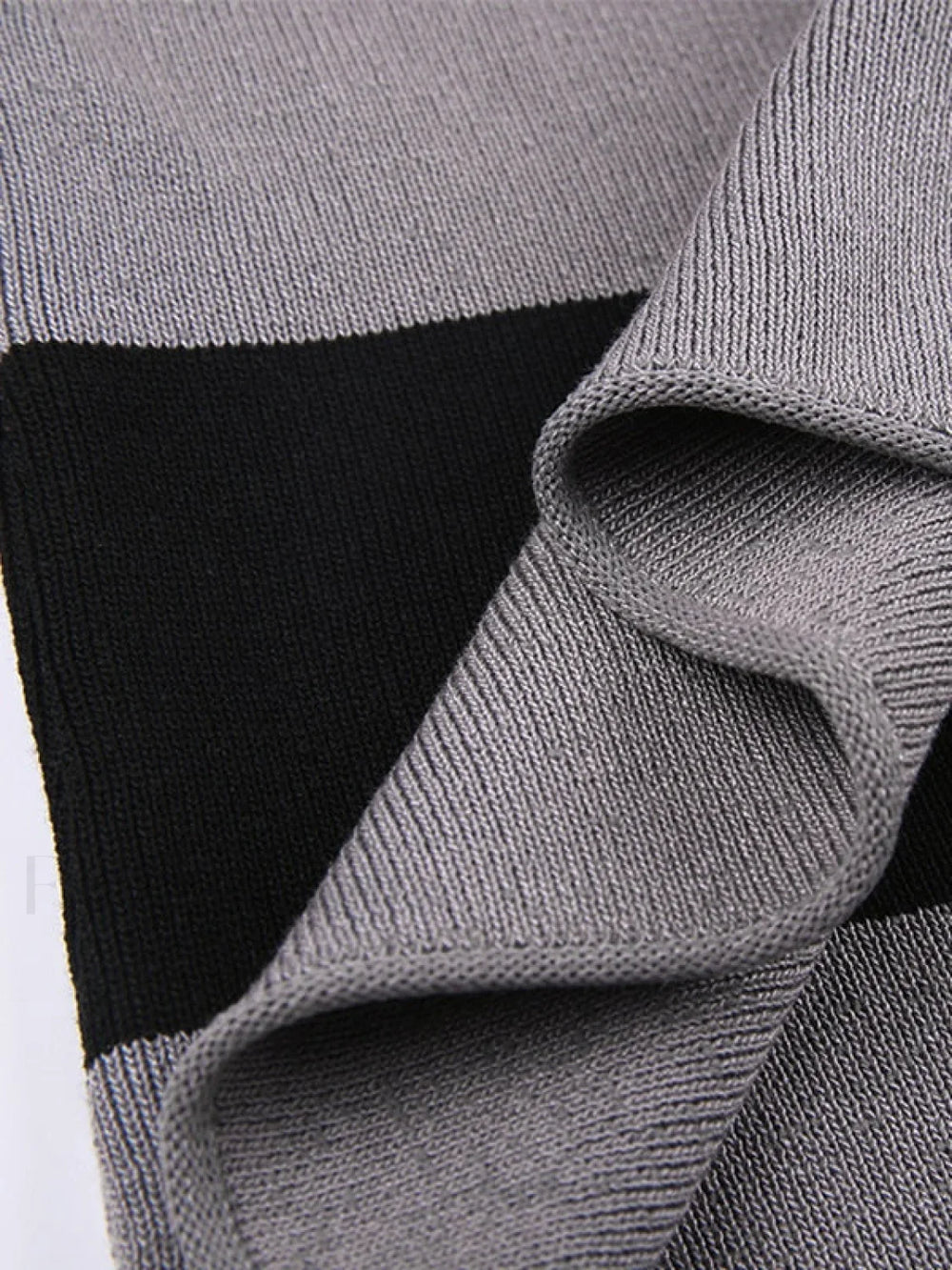 Off Shoulder Long Sleeve Striped Knit Mini Dress Mini Dresses