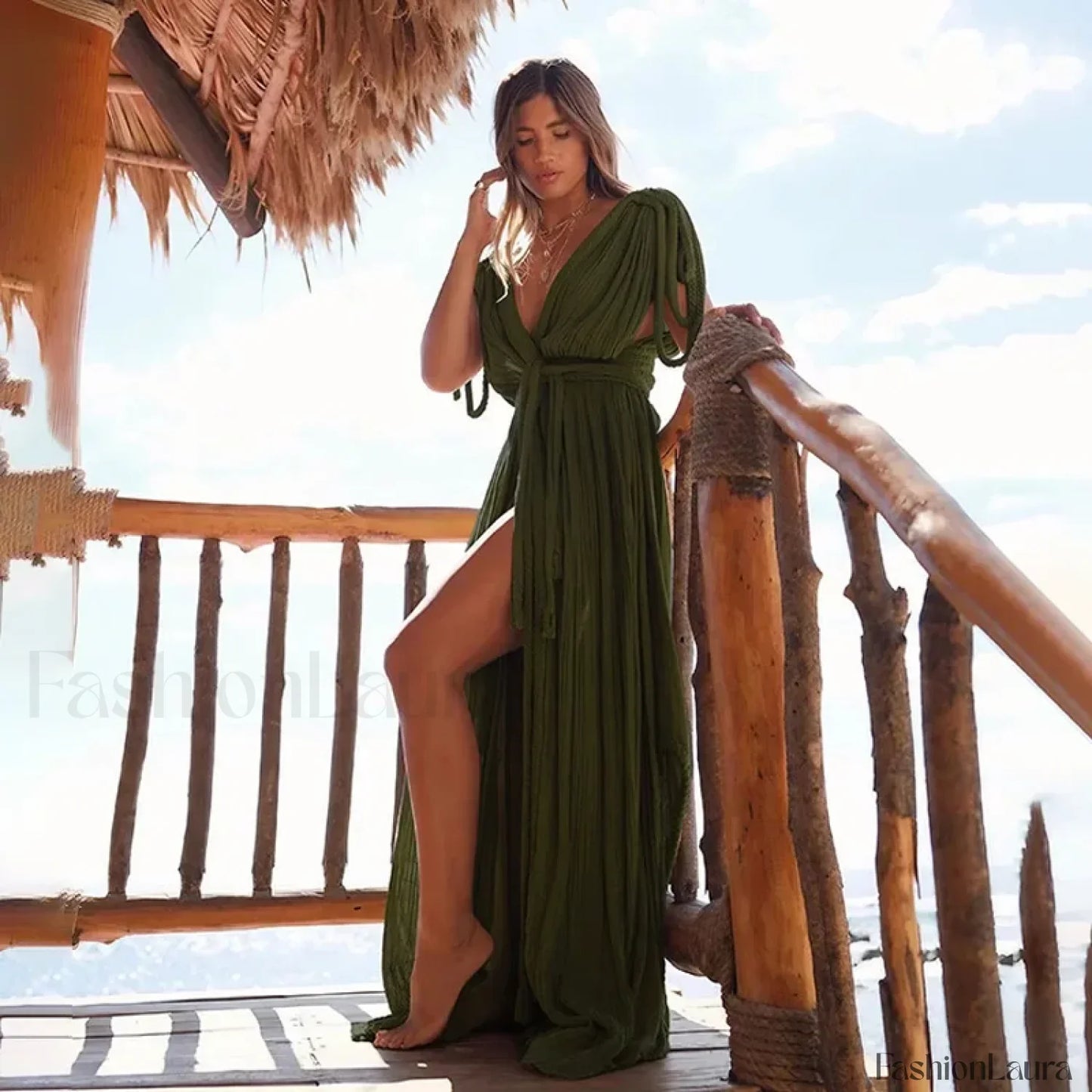 Ombre Tassel Beach Shirt Cover Up