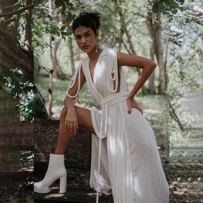 Ombre Tassel Beach Shirt Cover Up