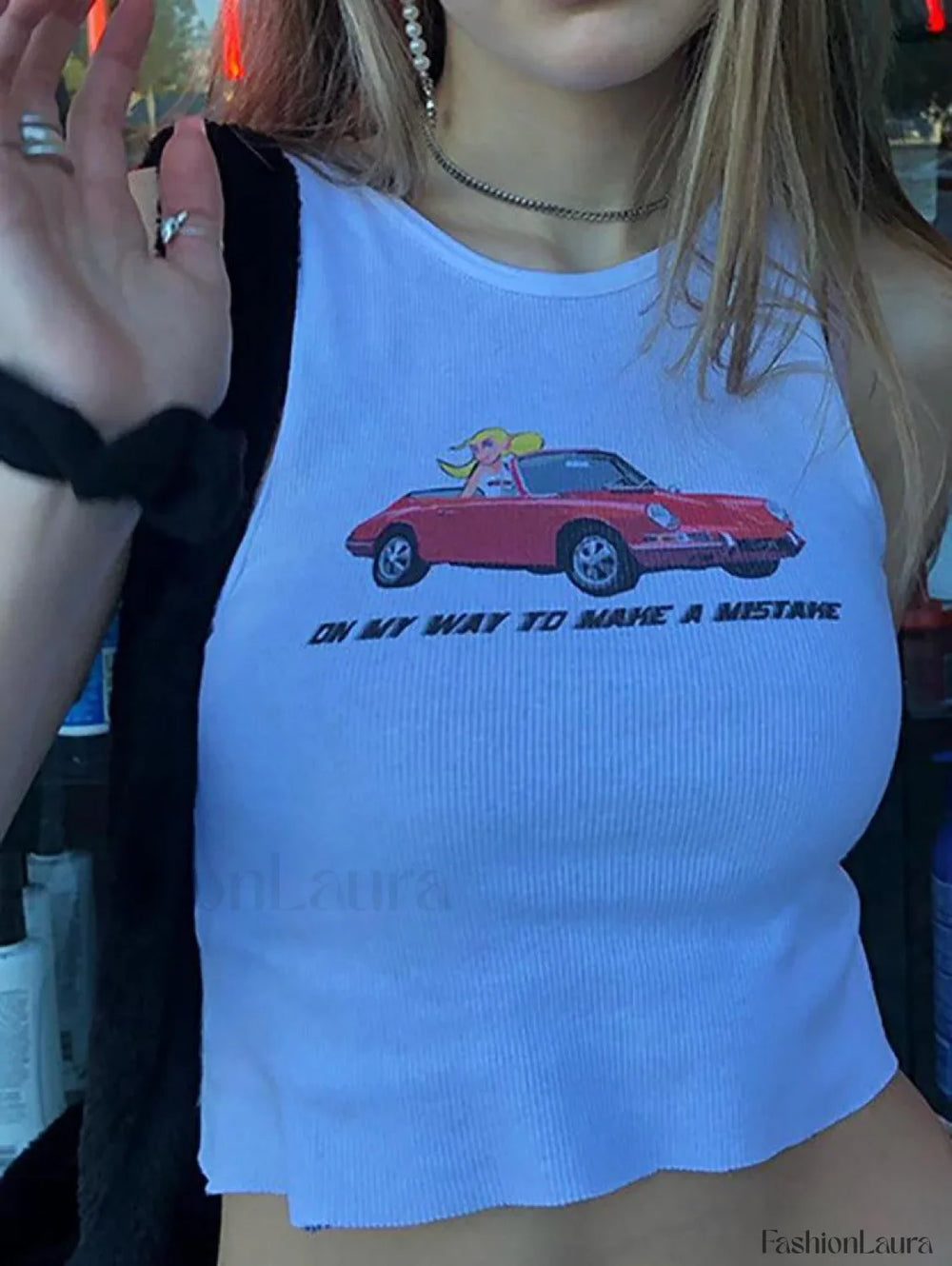 On My Way Ribbed Crop Tank Top Tops&Tees