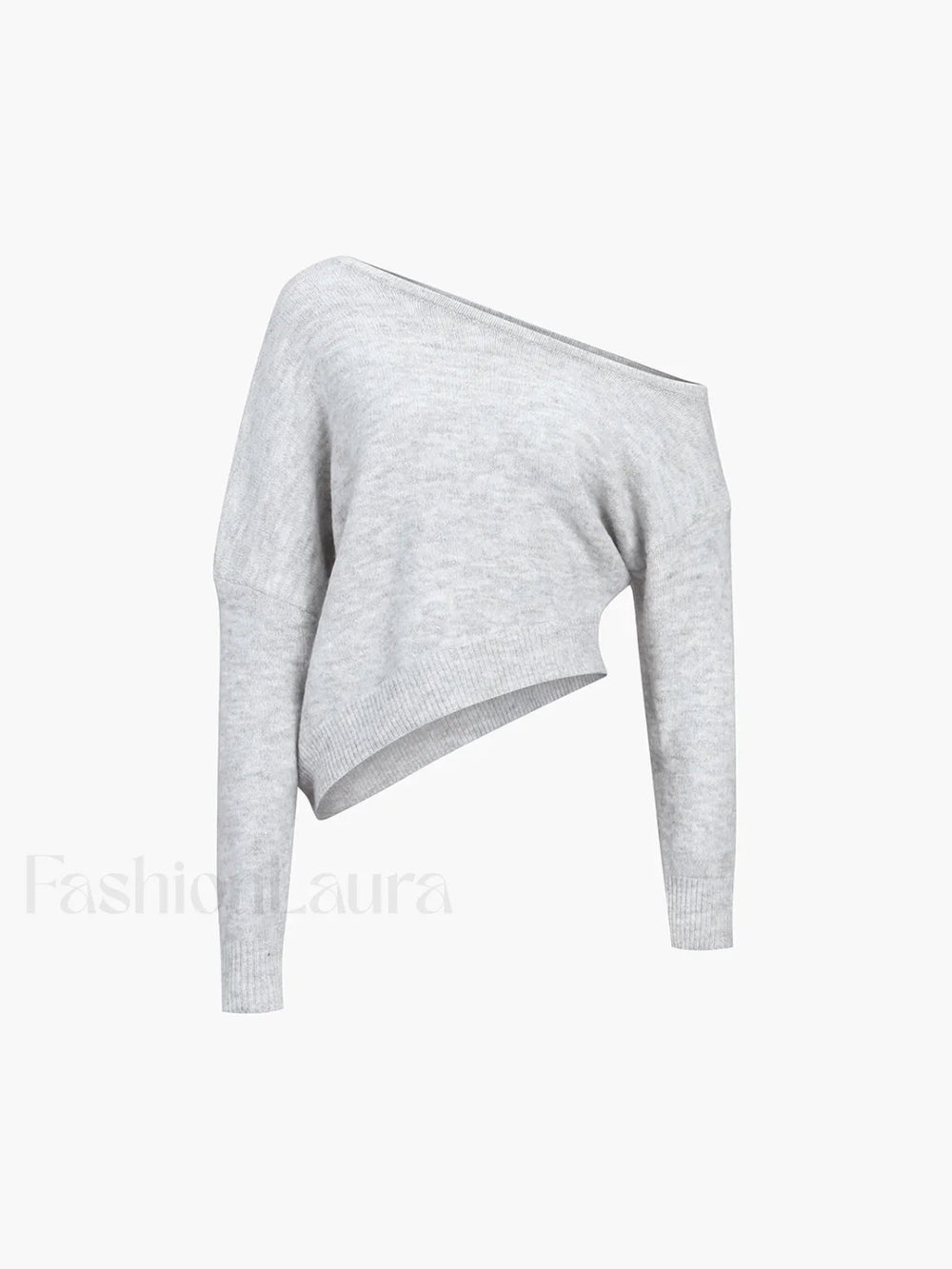 One Shoulder Asymmetric Sweater Sweaters