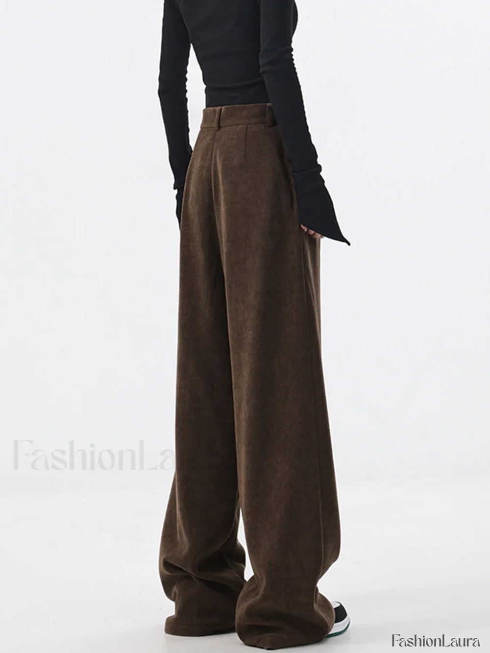 Oversized Corduroy Pleated Trendy Wide Leg Pants Pants