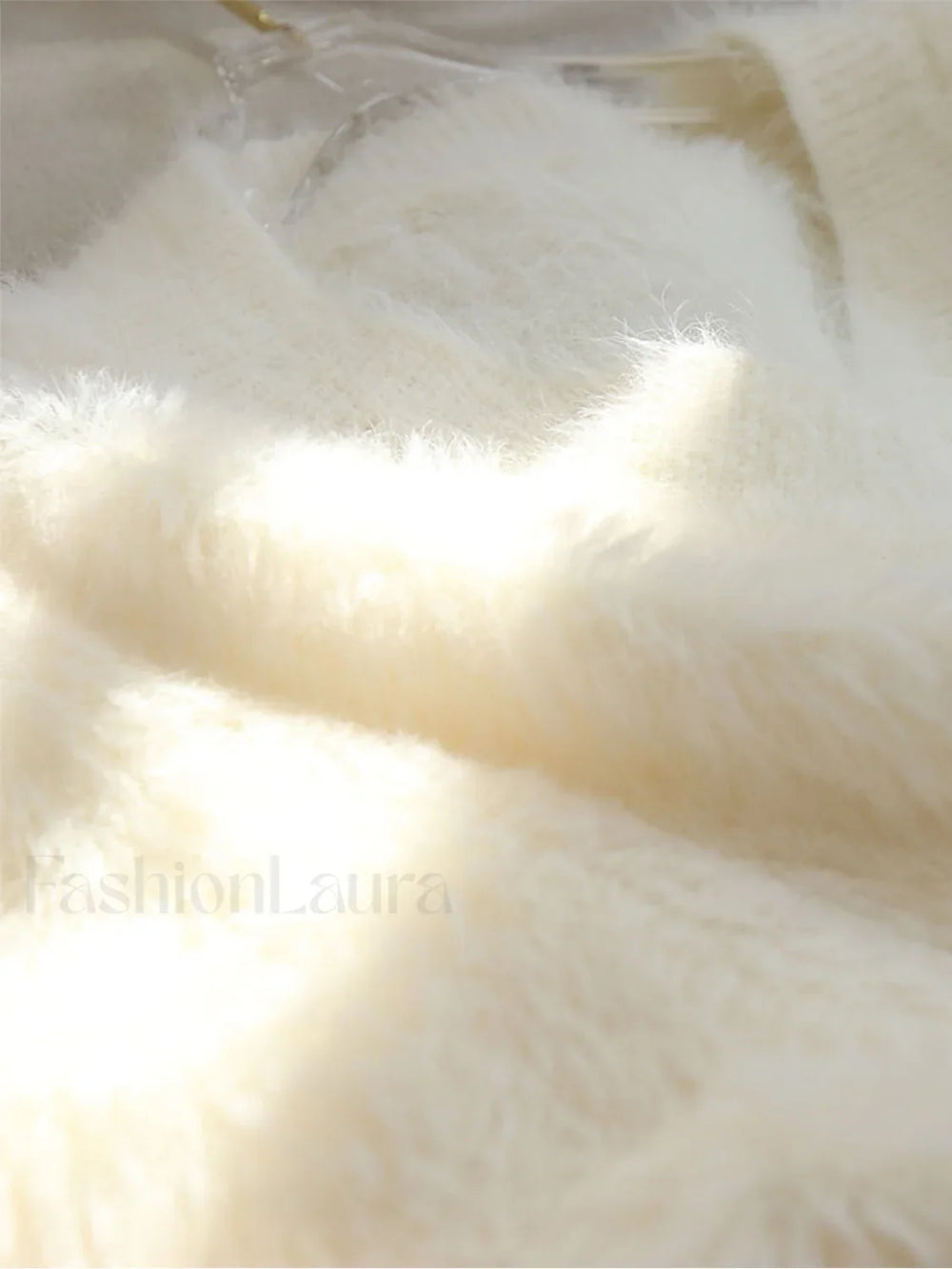 Oversized Fuzzy V neck Sweater Sweaters