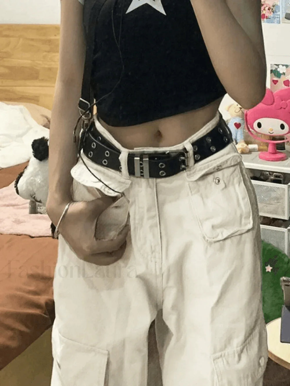 Patch Pocket Y2K Straight Cargo Jeans Jeans