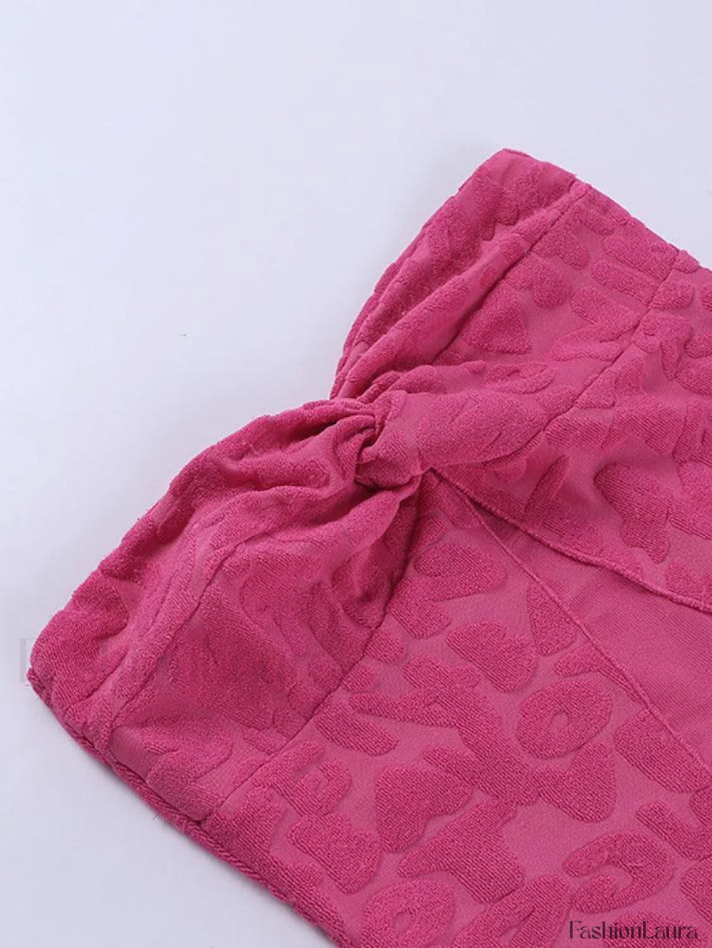 Patchwork Knitted Bandeau Top Tops&Tees