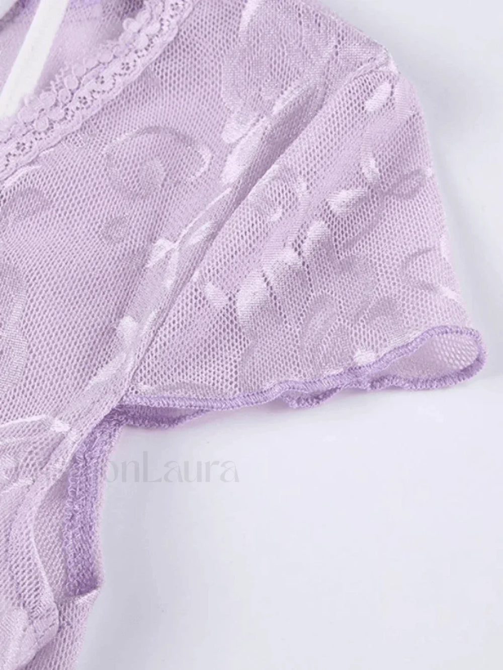 Patchwork Lace Crop Top Tops&Tees