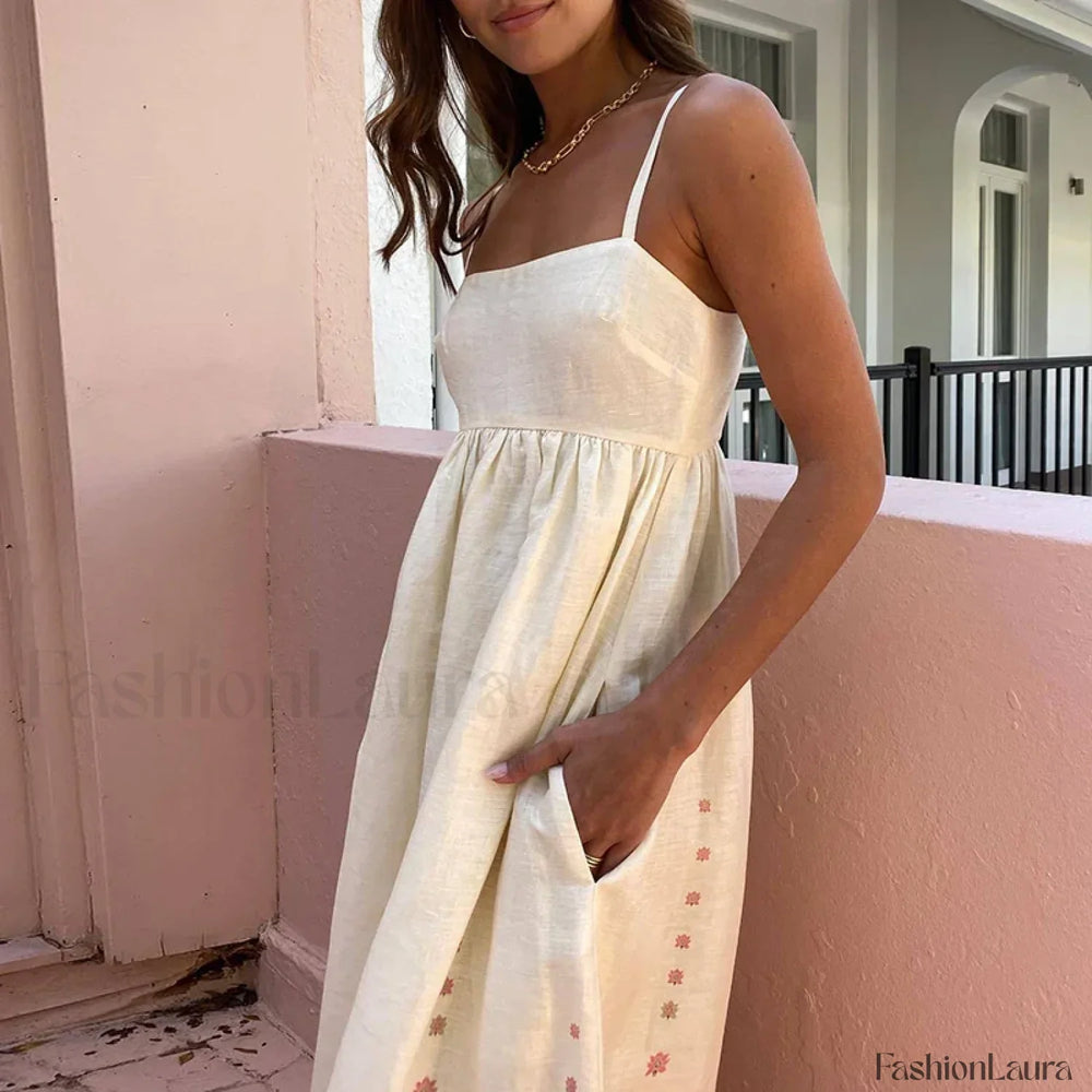 Patchwork Slash Neck Boho Dress