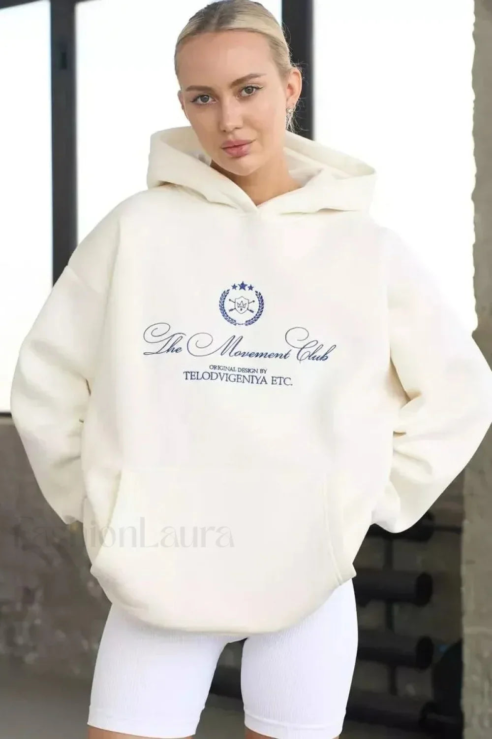 Personalized Printed Hooded Hoodie White / M