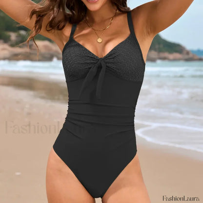 Pink Push Up Closed Swimwear One Piece