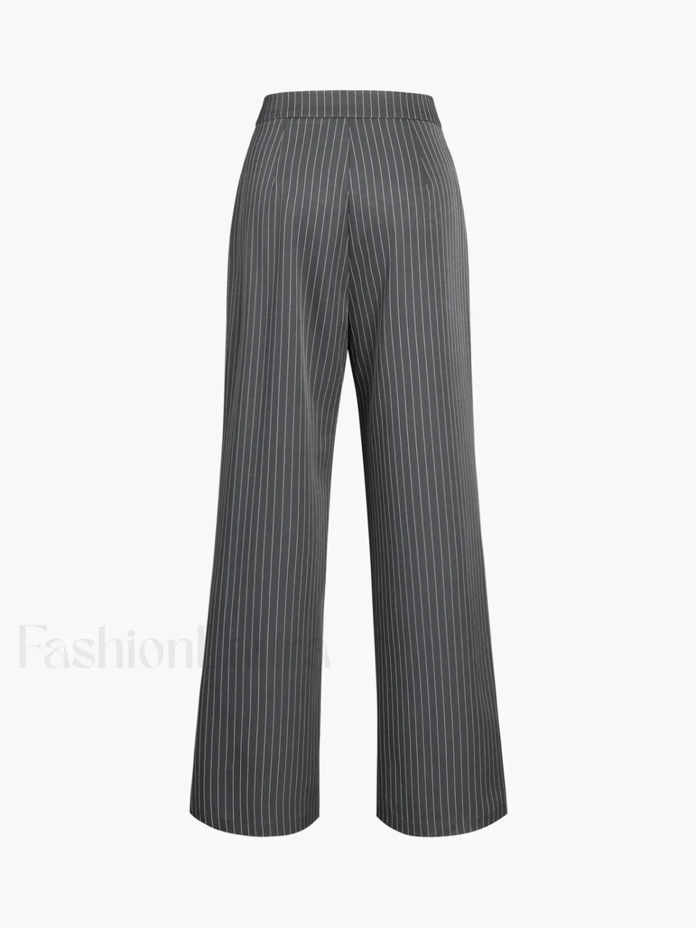 Pinstripe Pleated Wide Trendy Leg Dress Pants Pants
