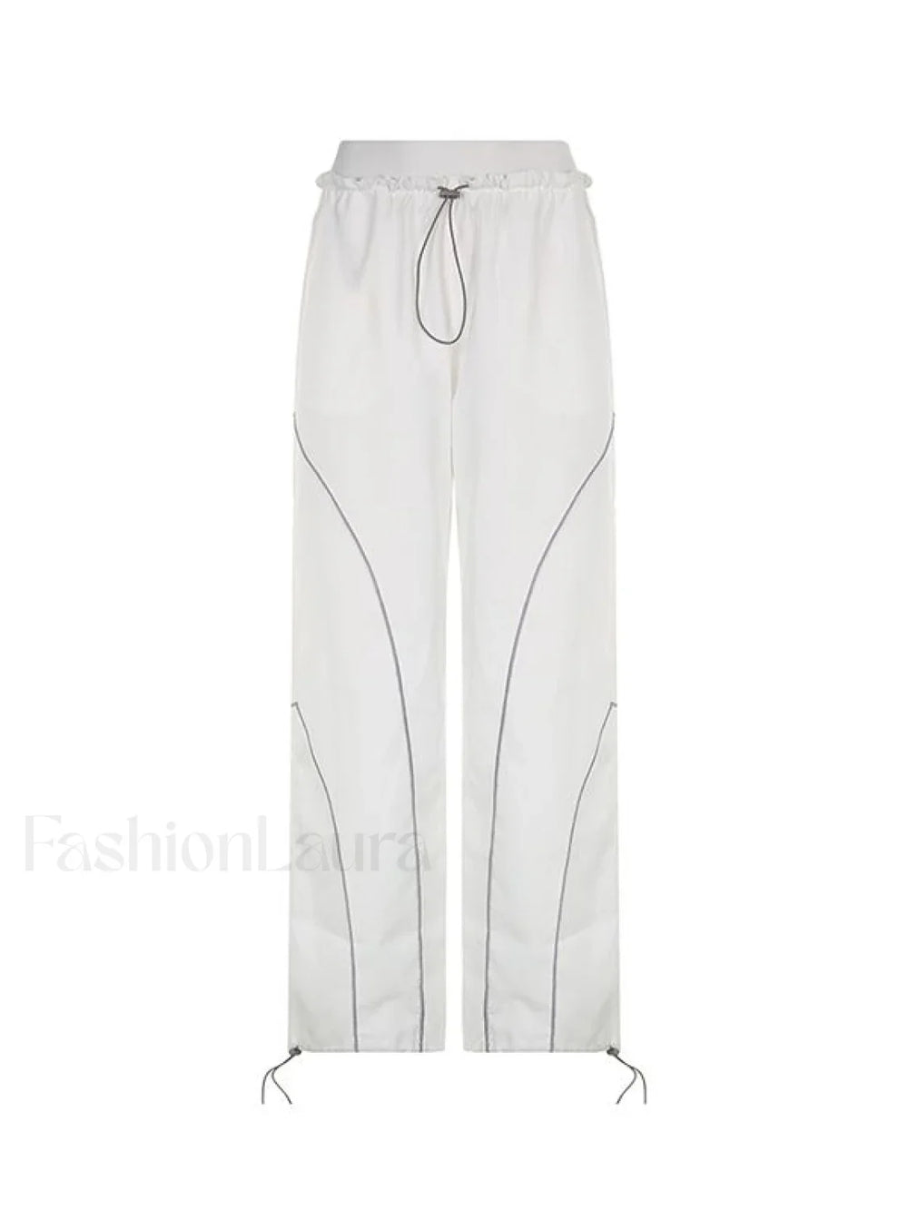 Pintuck Detail Straight Leg Pants Straight Leg Pants