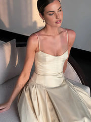 Pleated Cami Long Dress Dresses