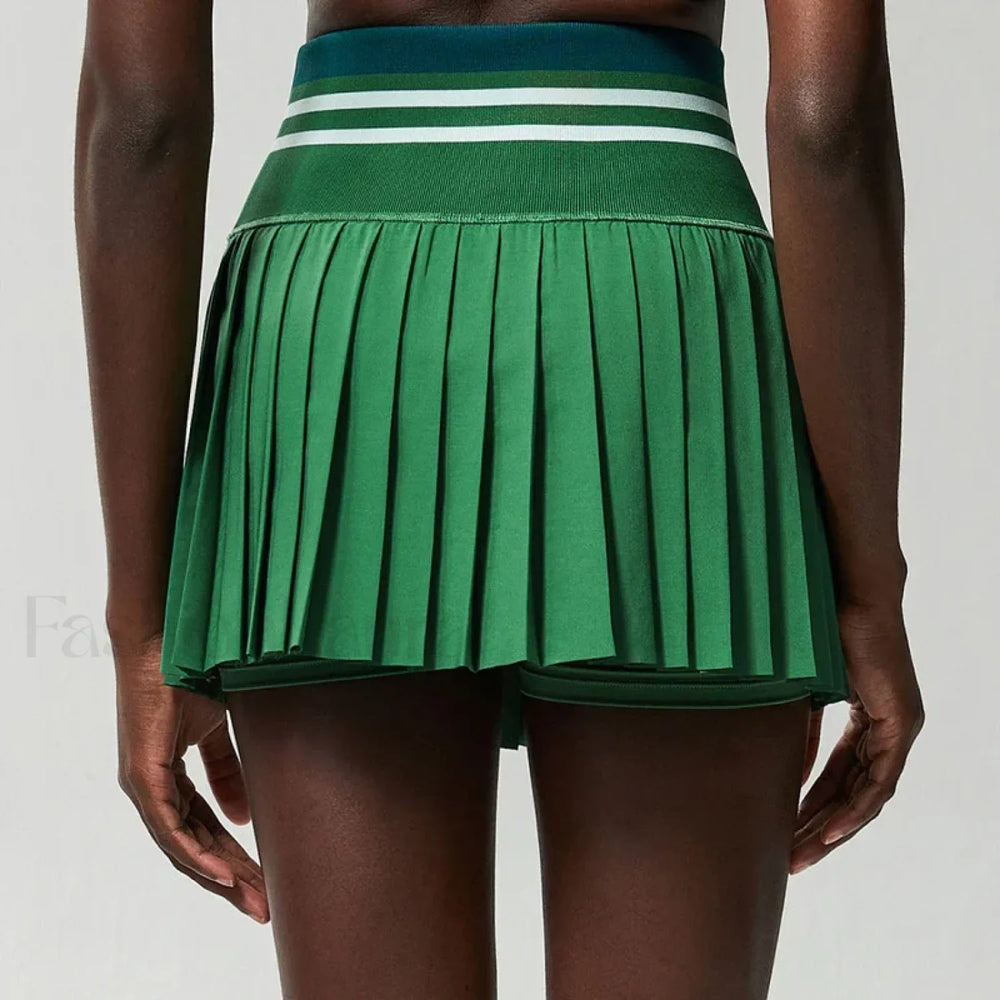 Pleated Tennis High Waist Sport Skirt