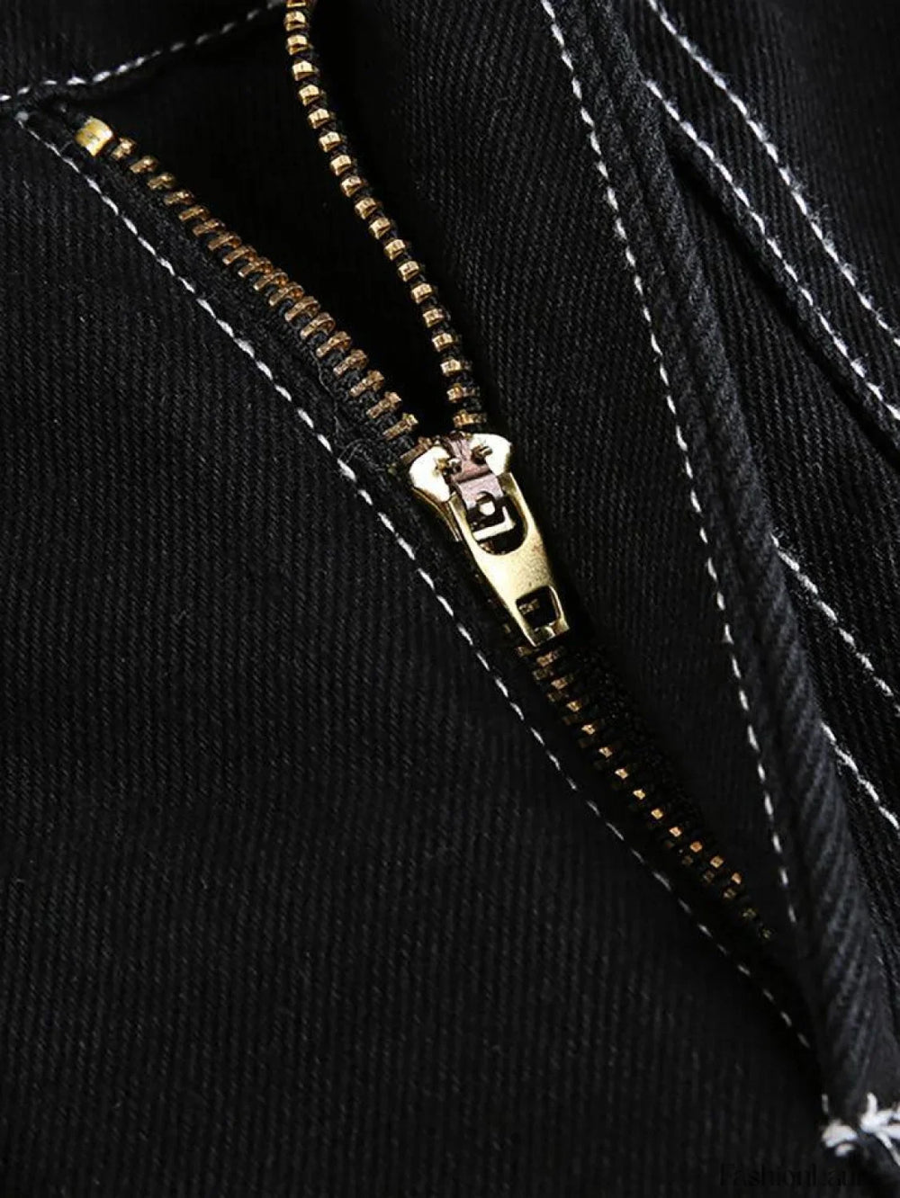 Pocket Stitched High Waist Cargo Jeans Jeans