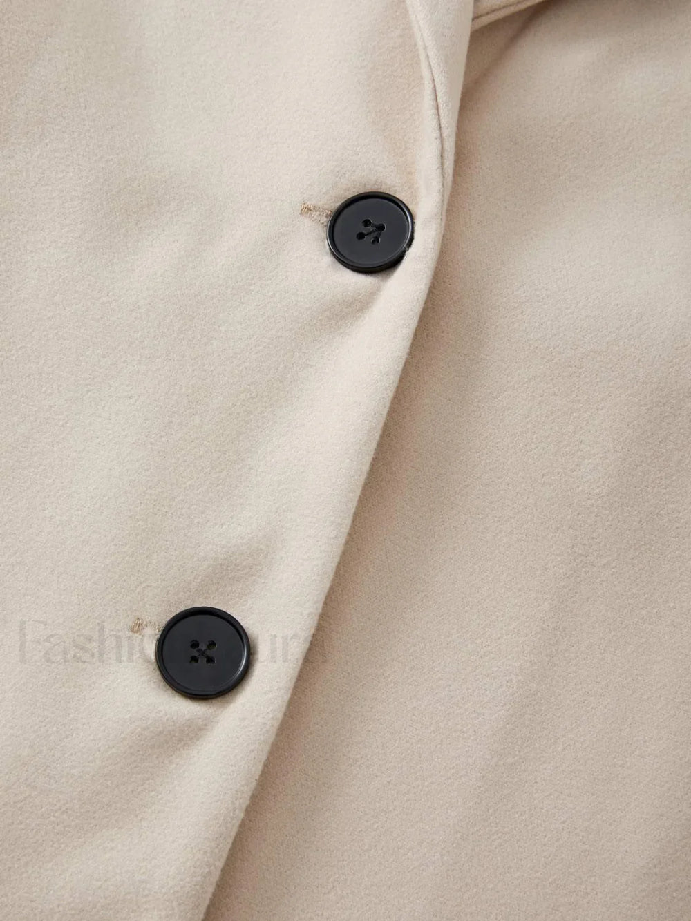 Puff Sleeve Belted Woolen Coat Coat