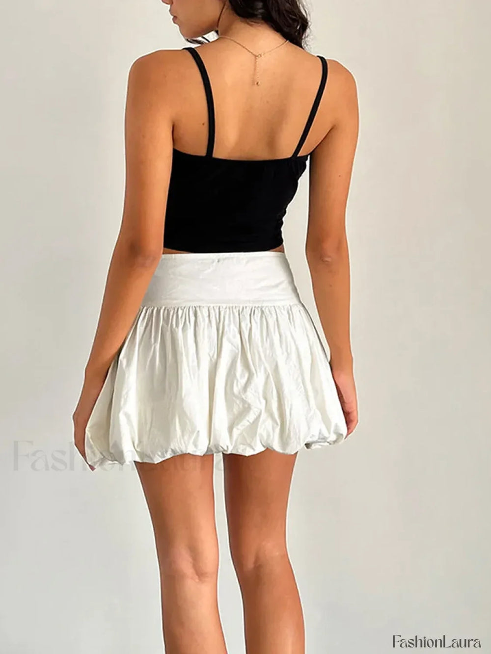 Puffy Bud A Line Skirt