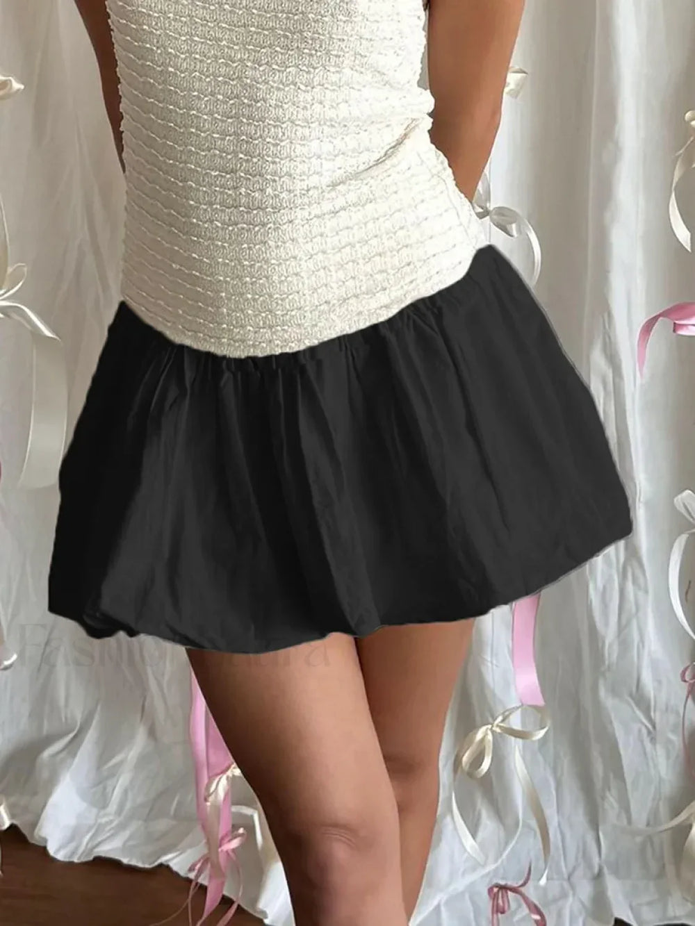 Puffy Bud A Line Skirt