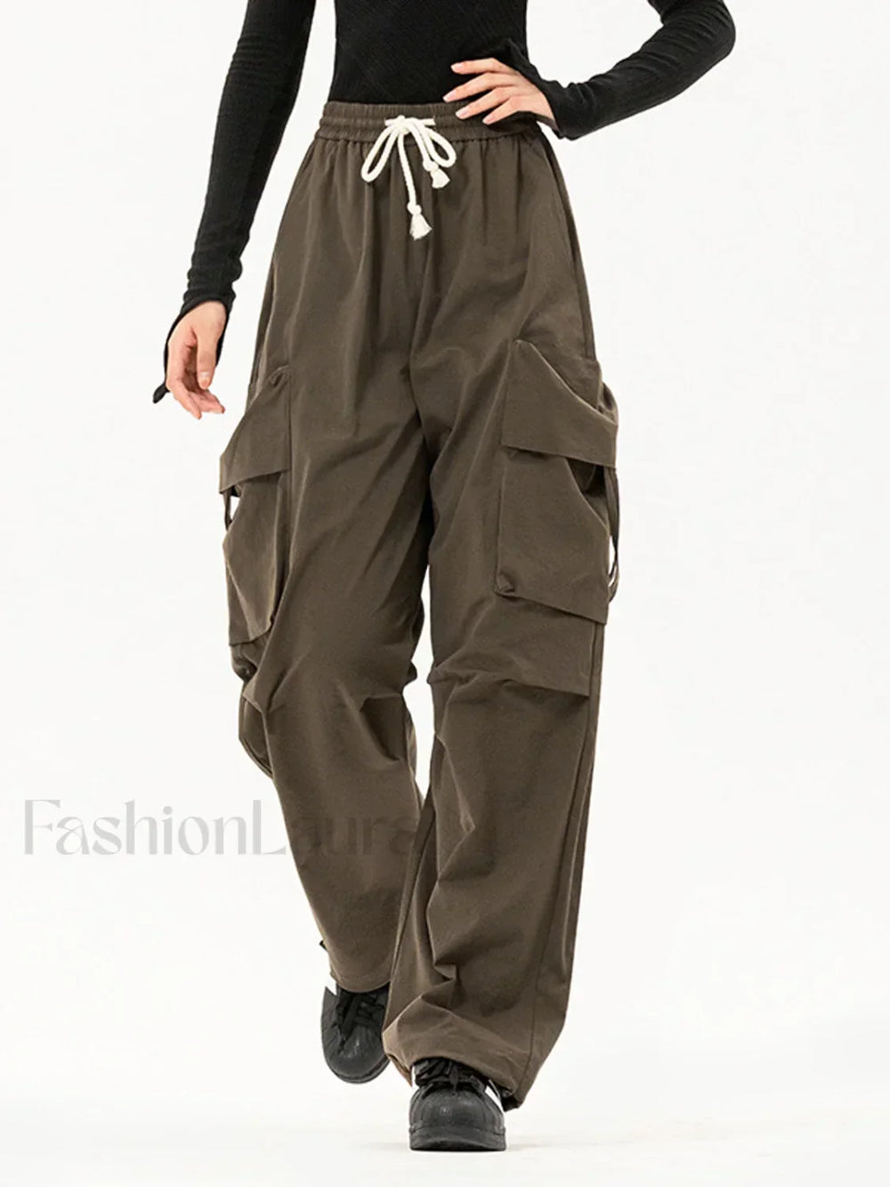 Release Me Graceful Pockets Cargo Pants Brown / S Pants