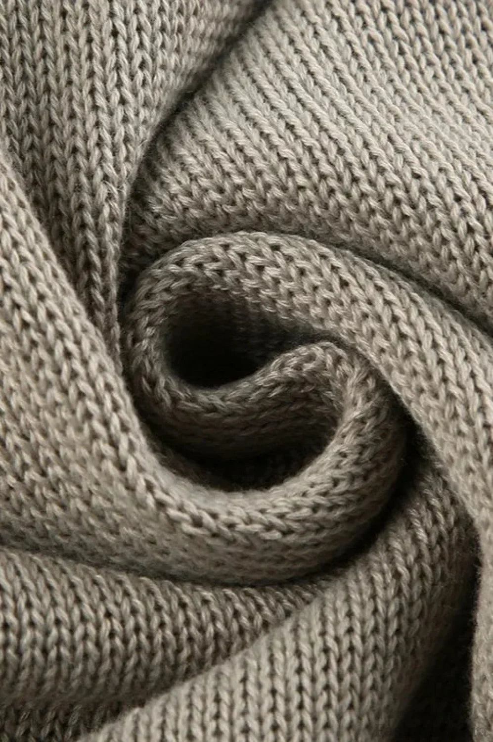 Relief Knitted Casual Loose Hoodie