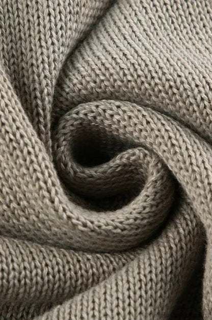 Relief Knitted Casual Loose Hoodie