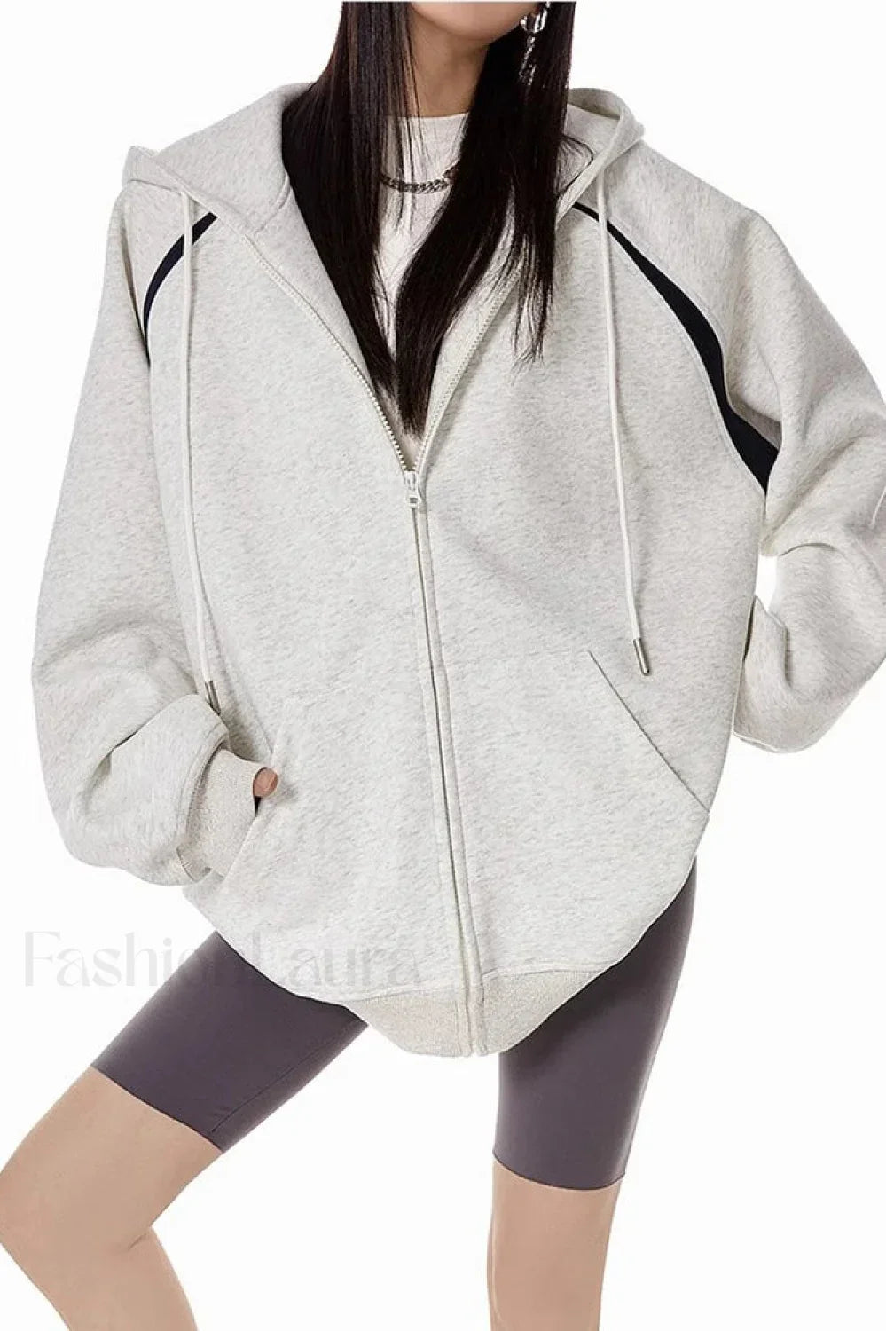 Retro Y2K Hooded Zipper Hoodie