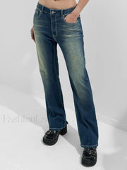 Rhinestone Chrome Hearts Flare Leg Jeans Flare Jeans