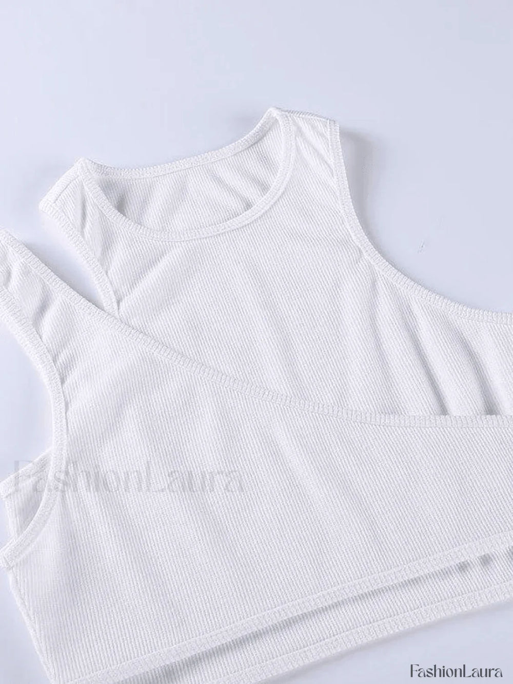 Ribbed Crop Tank Top Set Tops&Tees
