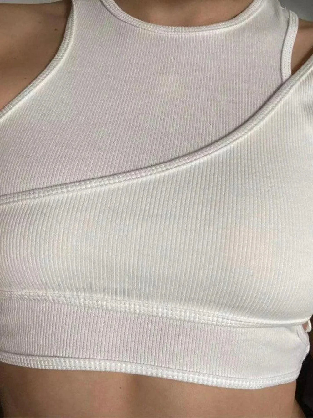 Ribbed Crop Tank Top Set Tops&Tees