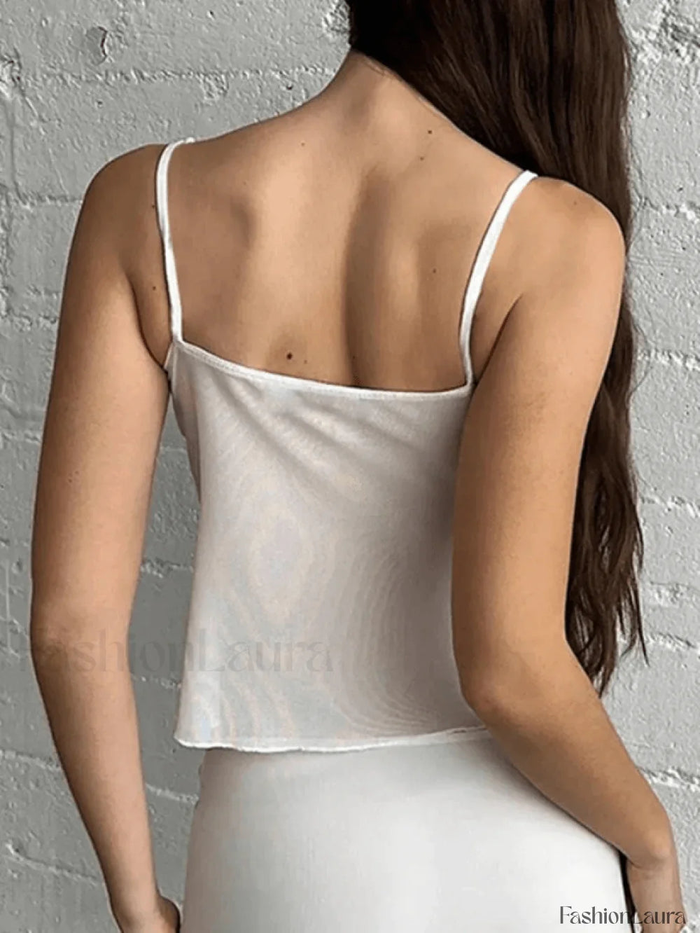 Ribbon Lace Patchwork Cutout Cami Top Shirts