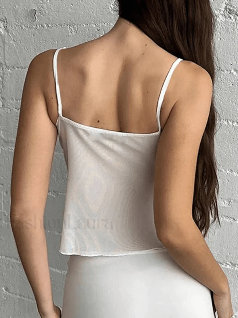 Ribbon Lace Patchwork Cutout Cami Top Shirts