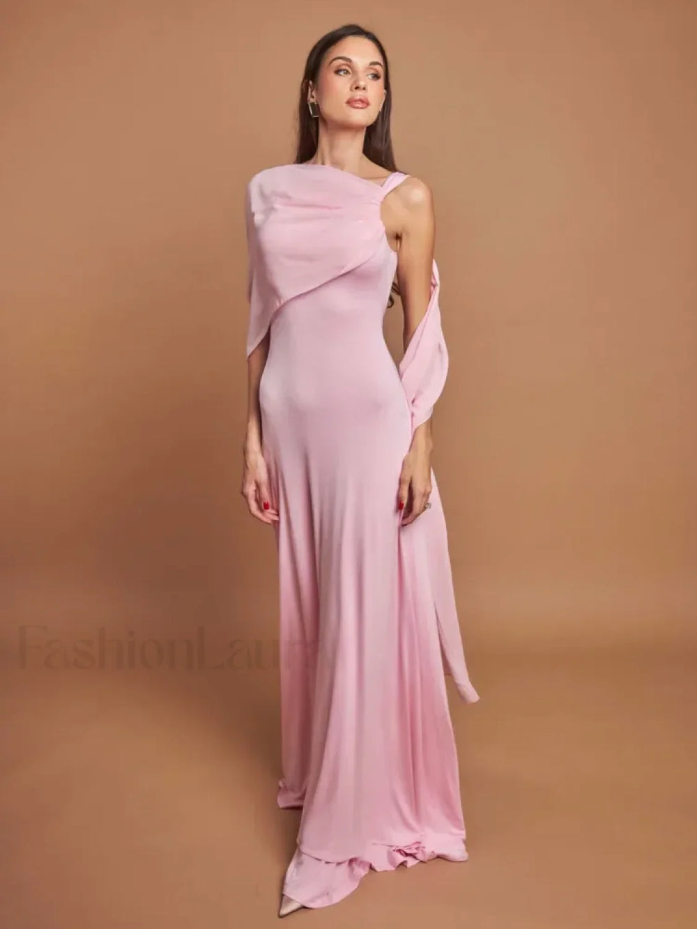 Ribbon Scarf Patchwork Maxi Dress