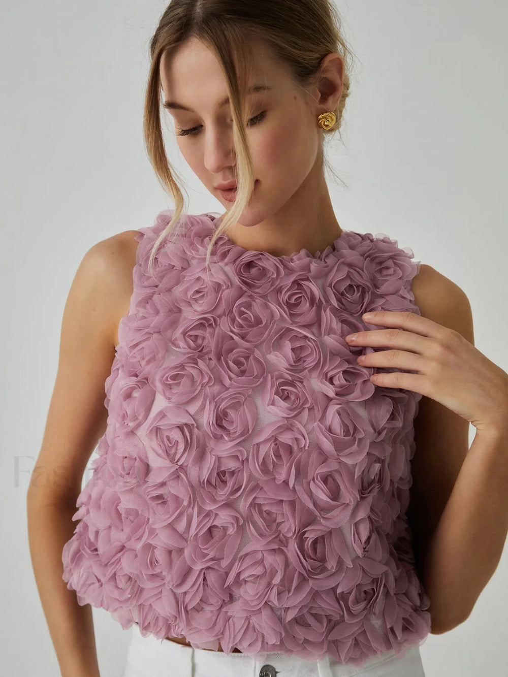 Romantic Multi Floral Blouse Blouses