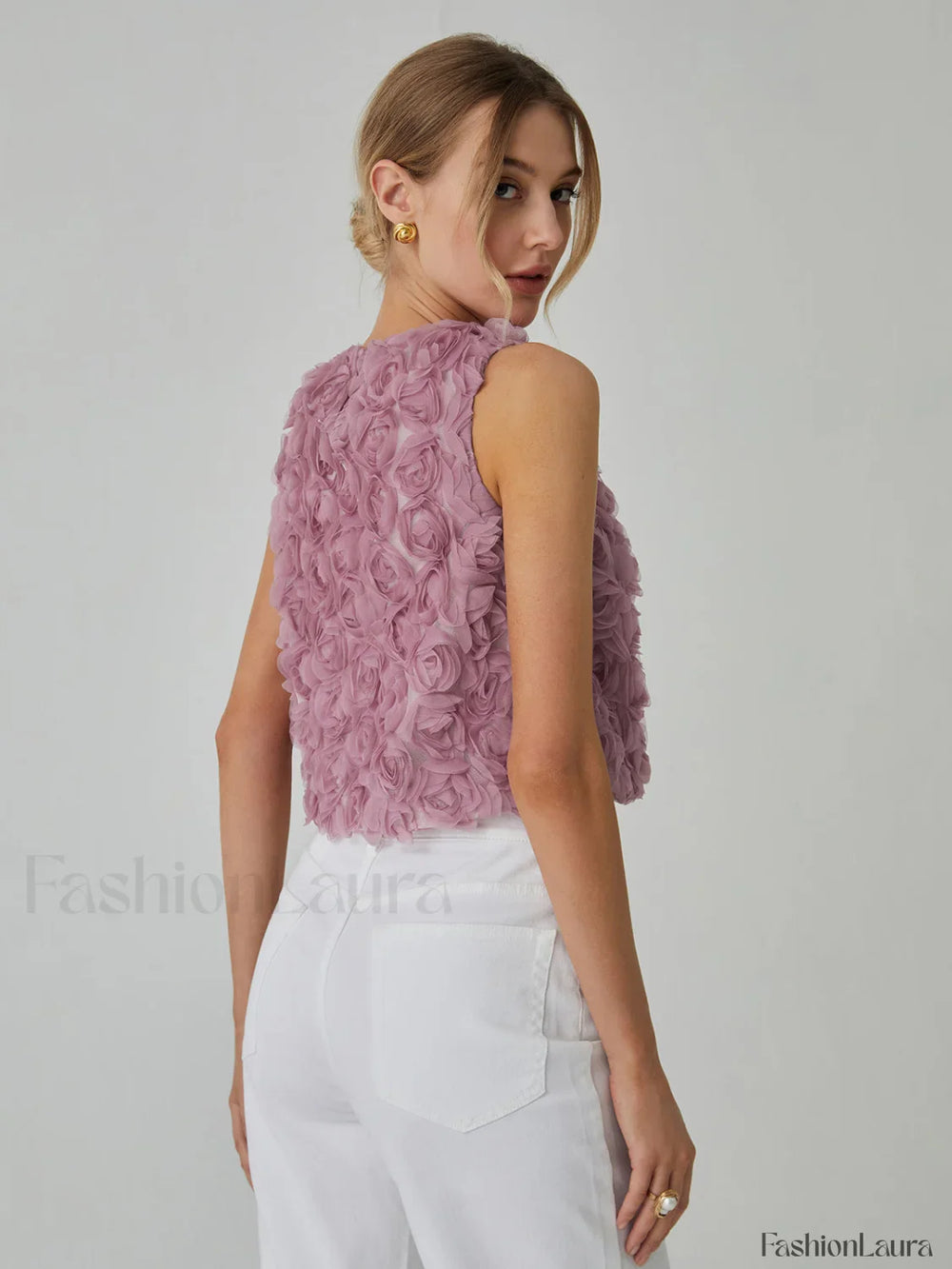 Romantic Multi Floral Blouse Blouses